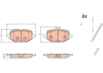 Fren Disk Balata Arka FEBI BILSTEIN 192657  42013040004201404 A0004201304 A000 420 13 04 A0004201404 A000 420 14 04 4201304 000 420 13 04 4201404 000 420 14 04