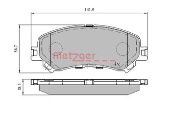 Fren Disk Balata Ön MANDO MBF015300  MBF015300 410606124R 410606808R 7711946208