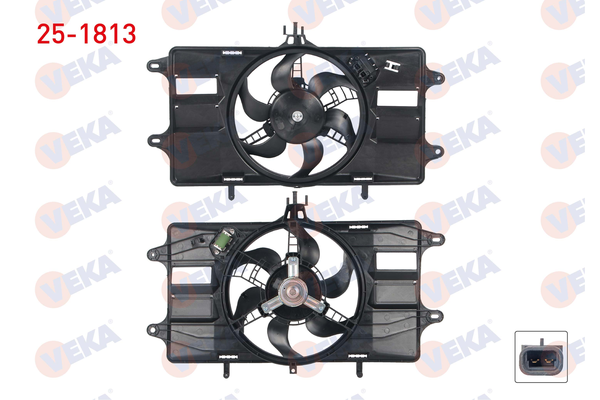 Radyatör Fan ve Motoru  VEKA 25-1813