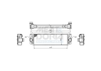 Turbo Radyatörü  ORİS IME006064  A9065010201 2E0145804A 9065010201 A2E0145804A