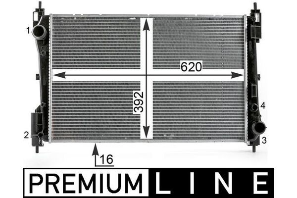 Su Radyatörü  Audi A4 Avant (8K5)(04.2008->)  MAHLE CR 1996 000P