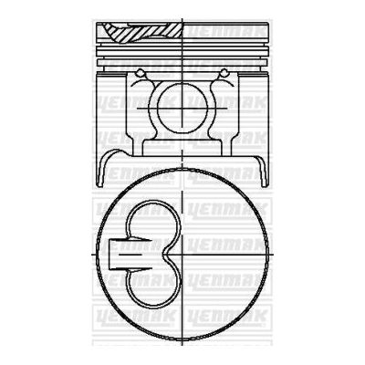 Piston (86.50MM-0.50)  GOETZE 87-72423-050