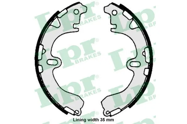 Fren Pabuçlu Balata Arka Toyota Corolla (E9)(1987->)  LPR 06720