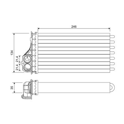 Kalorifer Radyatörü  Citroen Xsara Picasso (10.1999->)  VALEO 811567