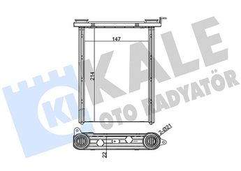 Kalorifer Radyatörü  KALE 347125  271159831R 4407490 6000617449 95517541