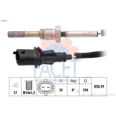 Egzoz Sıcaklık Sensörü  Opel Astra H GTC (2004->)  NGK 92281