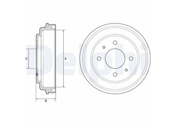 Kampana Arka Sağ veya Sol DELPHI BF546  5841102501 58411-02501