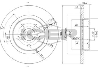 Fren Disk Ayna Ön Sağ ve Sol MGA 50571  4351242010 4351242020 43512-42010