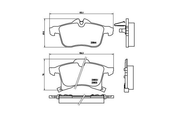 Fren Disk Balata Ön Opel Corsa C (2003->)  MAGNETI MARELLI 363700459045