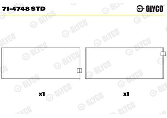 Kol Yatak (STD)  GLYCO 71-4748 STD  141994STD 51024100692 51.02410-0692 51024100693 51.02410-0693 51024106679 51.02410-6679