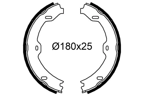 Fren Pabuçlu Balata Arka Mercedes E -Serisi Sedan (BM 211)(01.2002->)  VALEO 564245