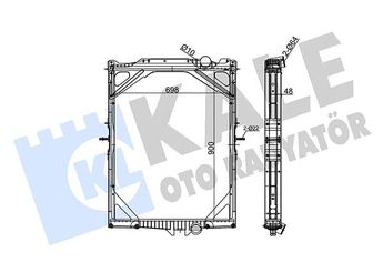 Su Radyatörü  KALE 350180  A6395010701 1665249 16 65 249 1676436 20536961 20722450 22235312 8112566 811 2566 8112960 8113186 8149681 814 9681 8149370 85000328 85000610 85000767 85003214 8500328 85003291