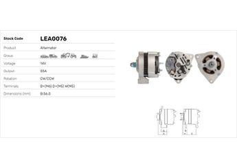 Alternatör  LUCAS ELEKTRIK LEA0076  5710910 5710920 930310710026 936281 G205900010010 G205900010011 X830060011 3138942R91 3144924R91 3218239EX 3218239R91 42522730 1163985 1171617 1175731 1177481 1178299 1178521 1178606 20030014 294391000 29281227 605710100109 605710100136 294390200