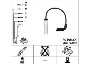 Buji Kablosu  NGK 6258  96342284 96 342 284