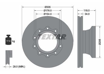 Fren Disk Ayna Arka Sağ ve Sol FHS 3910220  81508030063 81508030054 81508030062
