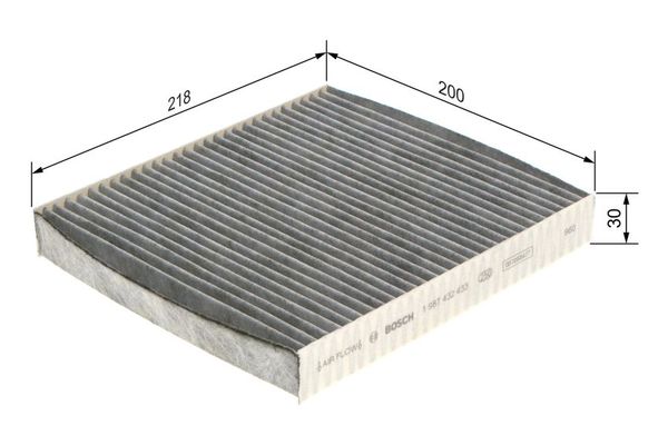 Polen Filtresi  Alfa Romeo 159 Sportwagon (140)(2006->)  BOSCH 1 987 432 433