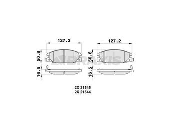 Fren Disk Balata Ön BRAXIS AB0296  8971143000 8971143001 1605825 1605916 1605931 94483220 97114300 90541257