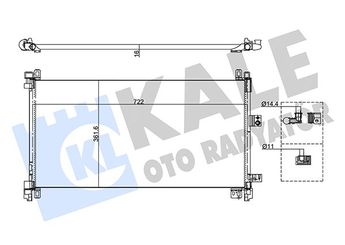Klima Radyatörü  KALE 355155  6455HR 9688473680 9816999380