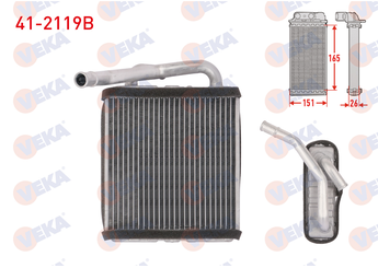 Kalorifer Radyatörü  VEKA 41-2119B  9721143030 97211-43030