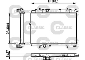 Su Radyatörü  VALEO 232893  1362308080 1330Q3 13492070 1349207080 13623080