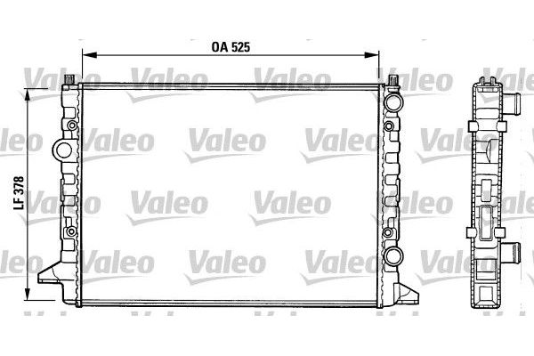 Su Radyatörü  Volkswagen Passat (3A2)(09.1993->1996)  VALEO 731007