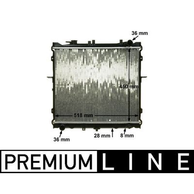 Su Radyatörü  Peugeot 306 Cabriolet (S2)(04.1997->)  MAHLE CR 1325 000P