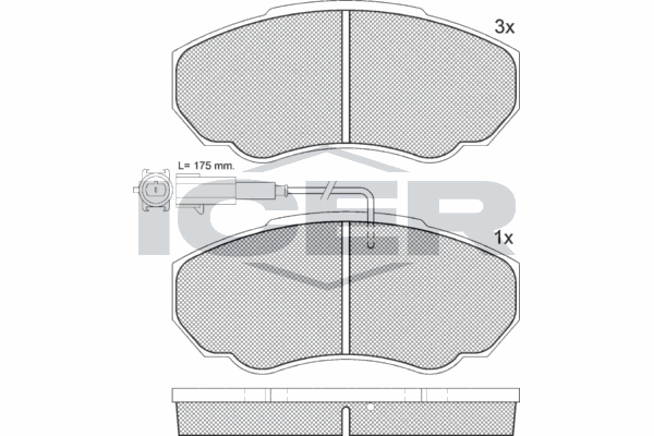 Fren Disk Balata Ön Citroen Jumper Kombi (01.2002->)  MAGNETI MARELLI 323700005600