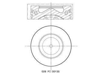 Piston (0.50)  MAHLE 028 PI 00135 002  059107065DF