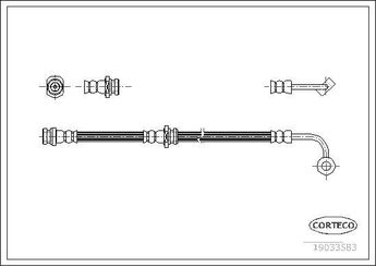 Fren Hortumu Ön Sağ BREMBO T 30 132  5873707300