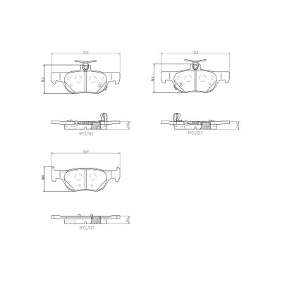 Fren Disk Balata Ön Mazda 3 Sedan 4 Kapı (BP)(06.2019->)  BREMBO P 49 064