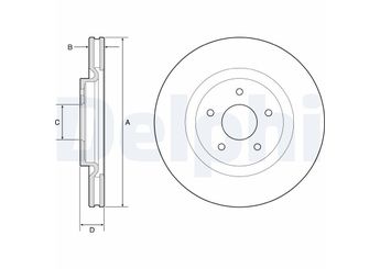 Fren Disk Ayna Ön Sağ ve Sol DELPHI BG9195C  402064CE0A 402065998R 40206-4CE0A D02064CE0AVA
