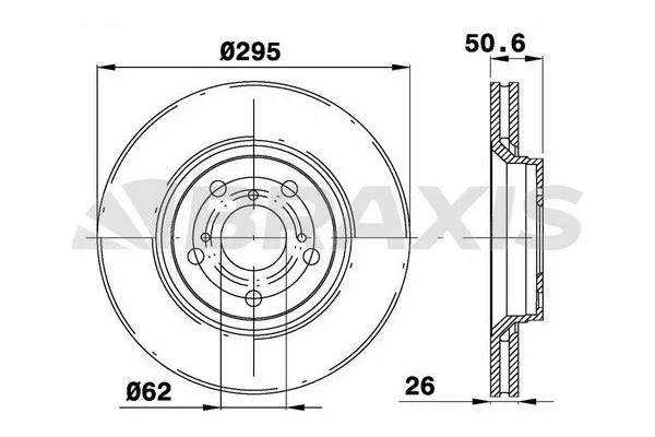 Fren Disk Ayna Ön Sağ ve Sol Toyota Verso (AUR2/ZGR2)(2009->)  BRAXIS AE0258