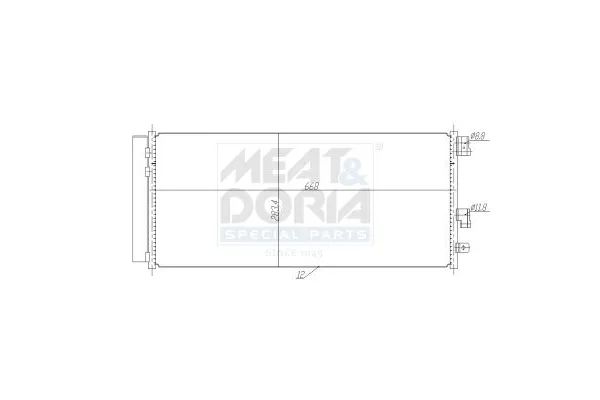 Klima Radyatörü  Opel Adam (2012->)  DENSO DCN20023