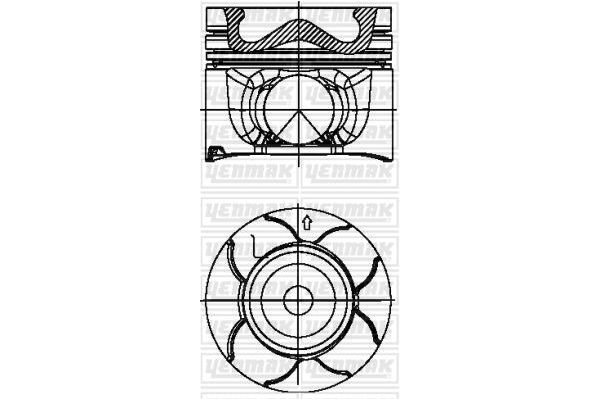 Piston (86.00MM-STD) (0.20MM KISA)  NÜRAL 8773430STD100G