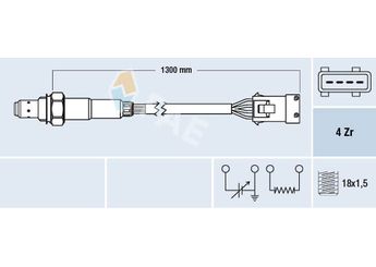 Oksijen (Lambda) Sensörü  FAE 77369  16288C 1628.8C