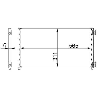 Klima Radyatörü  Fiat Punto (188) 3/5 Kapı (02.2002->)  MAHLE AC 373 000S