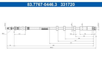 Fren Hortumu Ön Sağ veya Sol CAVO C901 535A  31658254