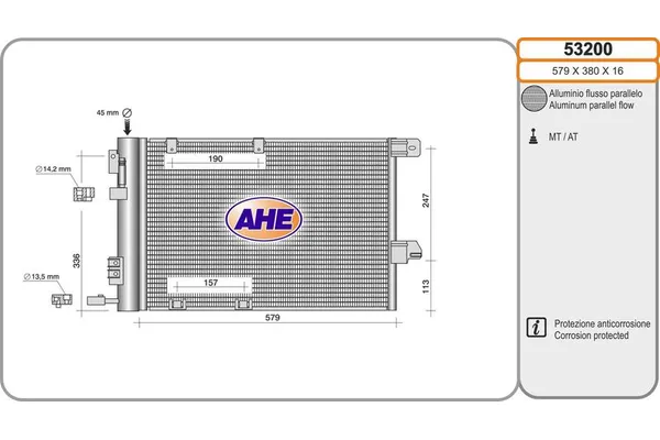 Klima Radyatörü  VEKA 43-3207