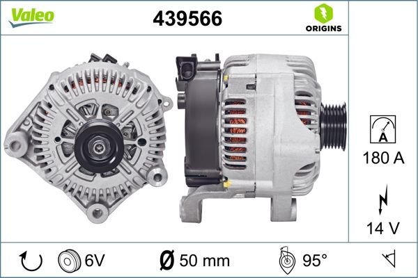 Alternatör  BMW 6 Serisi Coupe (E63)(2003->)  VALEO 439566