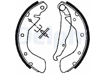 Fren Pabuçlu Balata Arka DELPHI LS1621  1605041 9041435 1605052 1605811 1605909 1605952 90421796 90542862 91149504 91158363 9196291