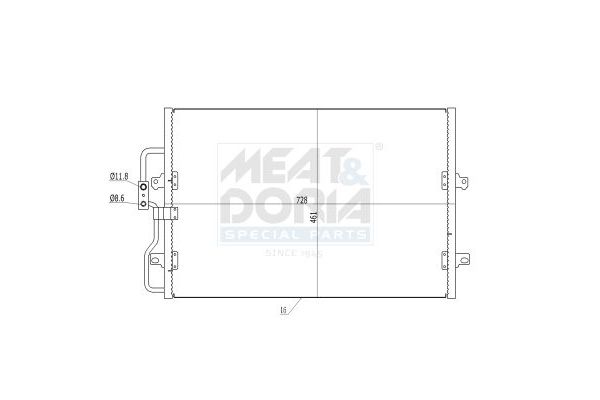 Klima Radyatörü  Citroen Jumpy (11.2003->)  ORİS CCI558016