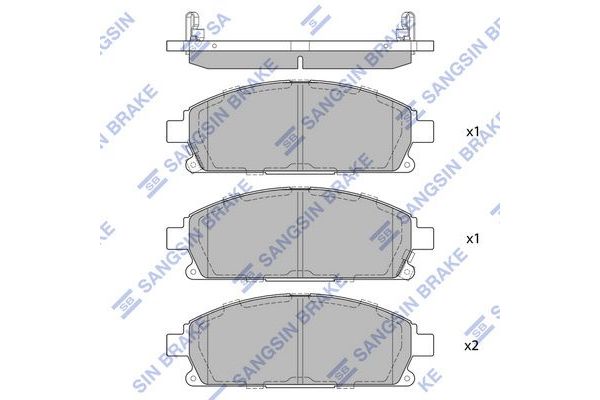 Fren Disk Balata Ön Nissan Pathfinder (R50)(07.1997->)  SANGSIN SP1365