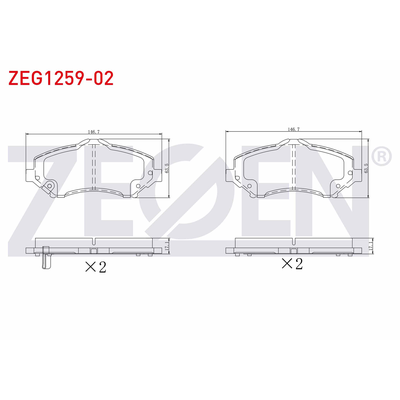 Fren Disk Balata Ön Jeep Cherokee (KK)(2008->)  ZEGEN ZEG1259-02