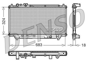 Su Radyatörü  DENSO DRM44002  DRM44002 B6BF15200G B6BF15200H B6BF15200J Y70115200AG