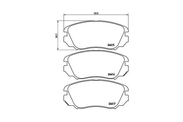 Fren Disk Balata Ön Opel Insignia A Sports Tourer (10.2008->)  MAGNETI MARELLI 363700459054