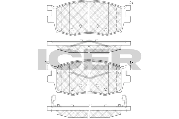 Fren Disk Balata Ön Hyundai i20 (PB)(05.2012->)  OTOZONE FDO8050-R