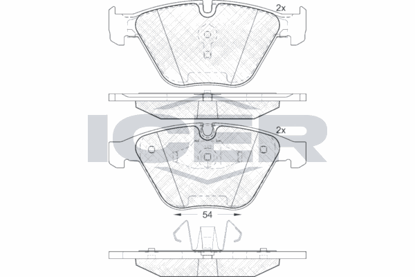 Fren Disk Balata Ön BMW 3 Serisi Coupe (E92)(2006->)  KRAFTVOLL 07160115