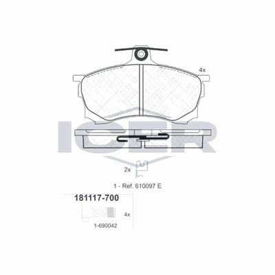 Fren Disk Balata Ön OTOZONE FDO9058-R