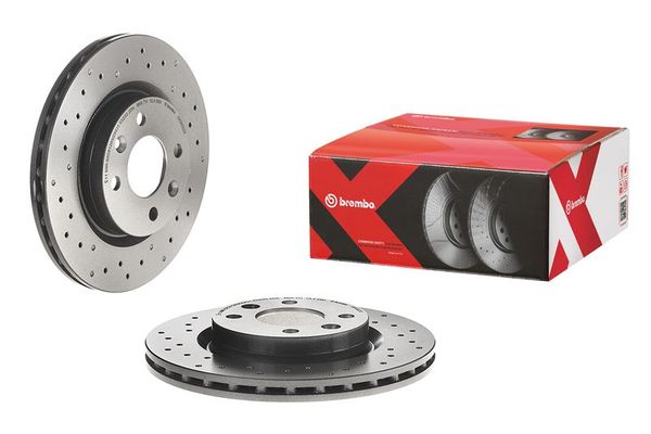 Fren Disk Ayna Ön Sağ ve Sol Renault R 19 Chamade 4 Kapı (L53)(06.1989->)  BREMBO 09.5802.2X