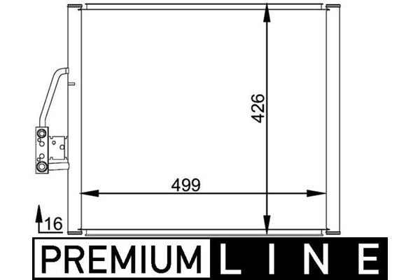 Klima Radyatörü  BMW 5 Serisi Sedan (E39)(1995->)  MAHLE AC 201 000P